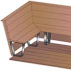 Use the Bench Maker bench bracket to build this bench for your deck or patio.