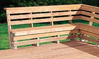 different styles are the deck bench bracket and the bench maker bench 