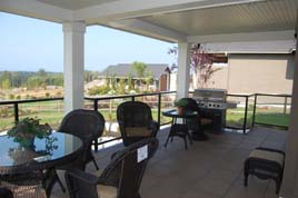 Nice patio with furniture and barbecue