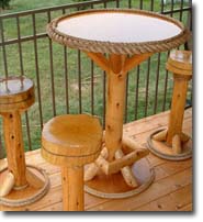 Tiki bar stools give your tiki hut and tiki bar an authentic look.